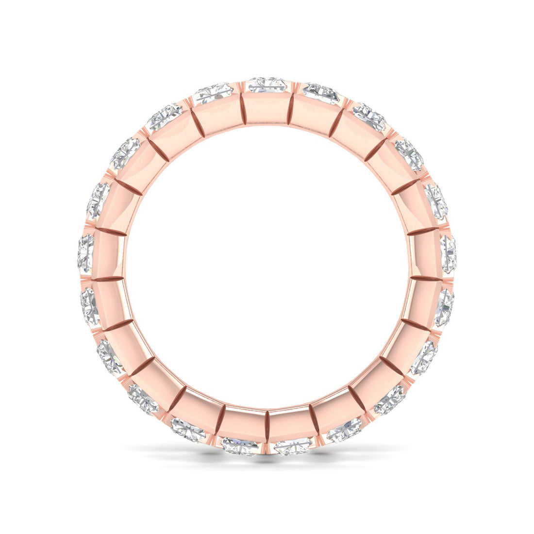 5 CTW Emerald Eternity Lab Grown Diamond Wedding Band