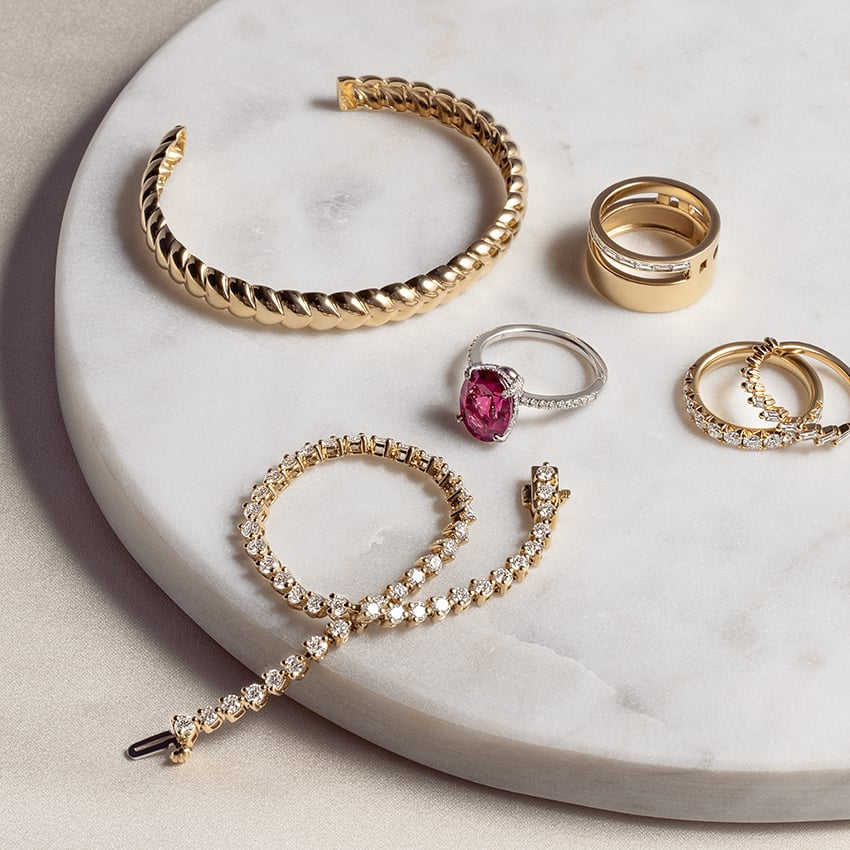 0.91 CTW Half Coverage Lab Grown Diamond Women's 18k Wedding Band