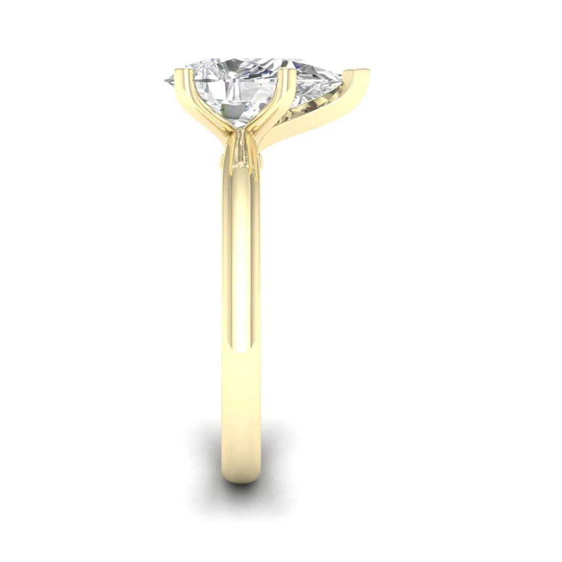 2 CTW Pear Lab Grown Diamond Solitaire Rings