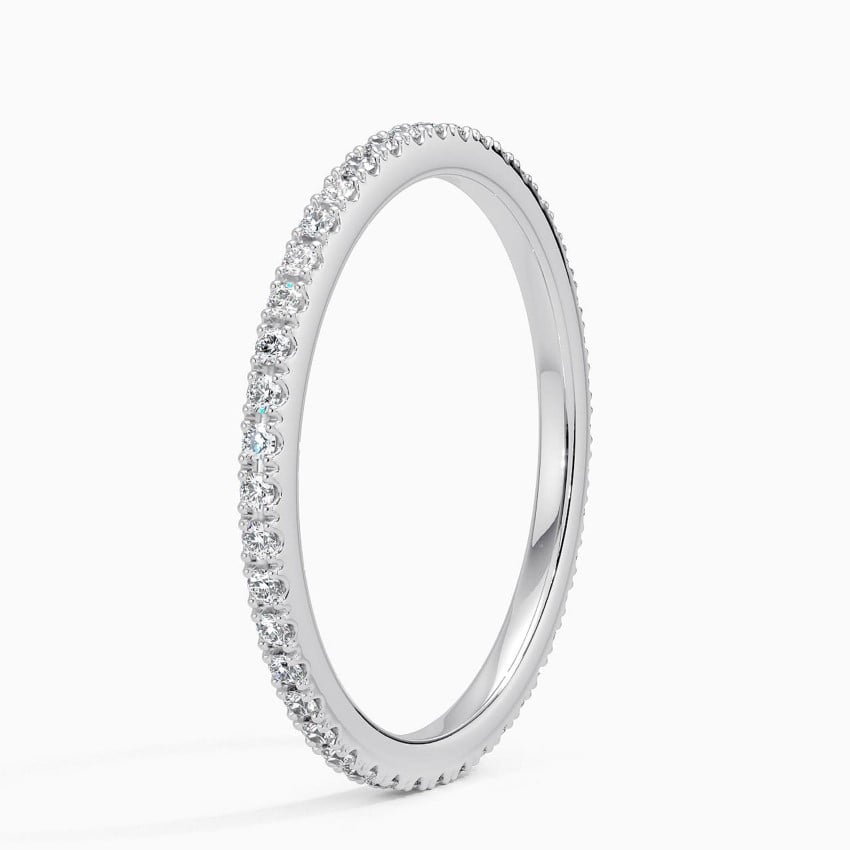 0.31CTW Simple Minimalist Lab Grown Diamond Wedding Band