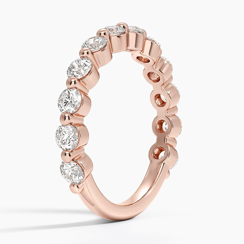 0.99 CTW 3/4 Eternity Lab Grown Diamond Wedding Band