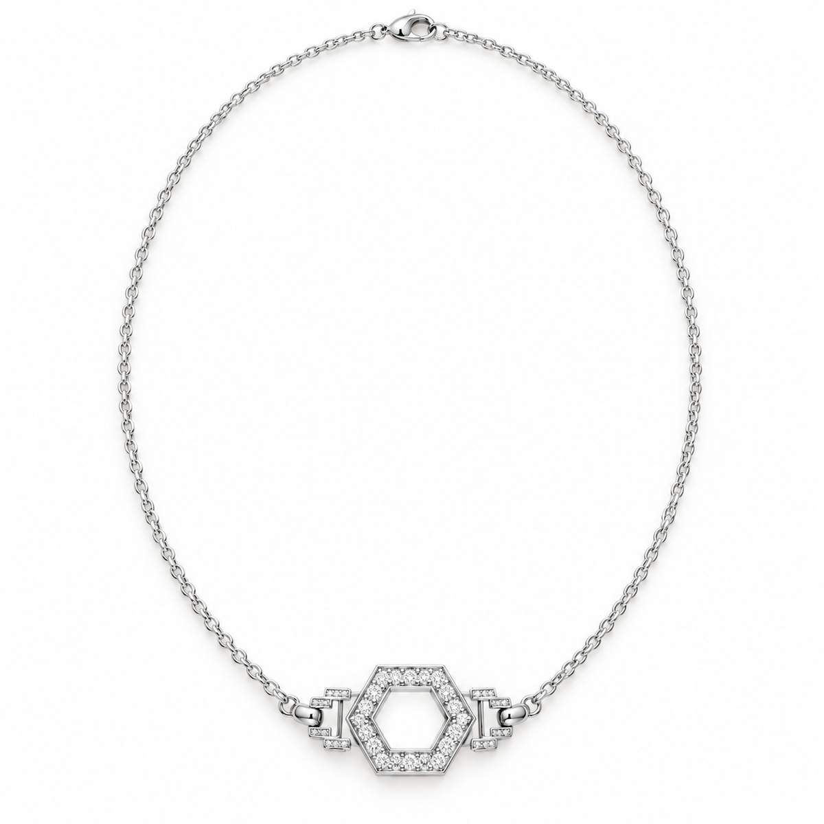 Honeycomb Necklace design rendering