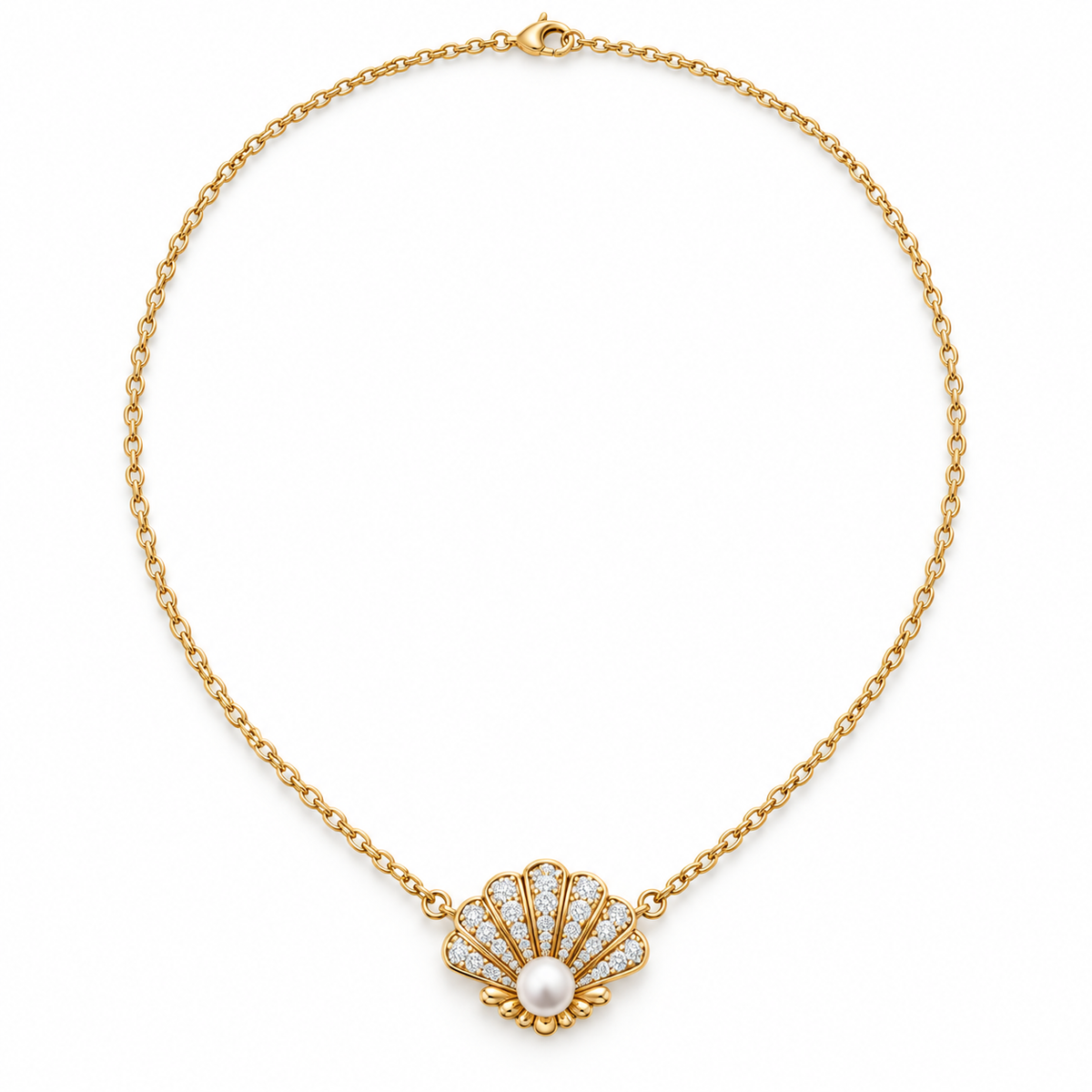 Seashell Necklace design rendering