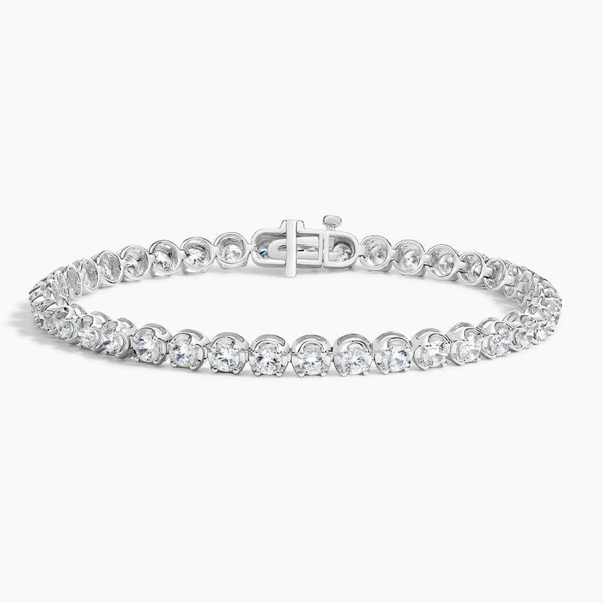 4CTW 6.5 inch Certified Lab Grown Diamond Tennis Bracelet in Gold