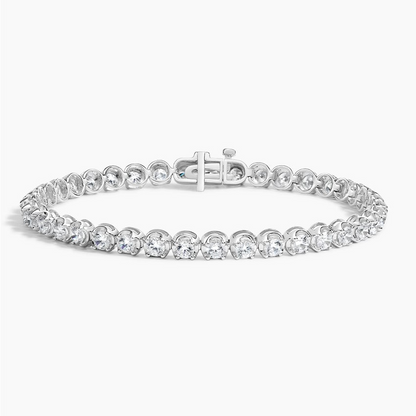 4CTW 6.5 inch Certified Lab Grown Diamond Tennis Bracelet in Gold