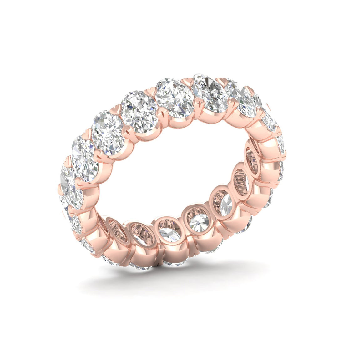 5 CTW Oval Eternity Lab Grown Diamond Wedding Band