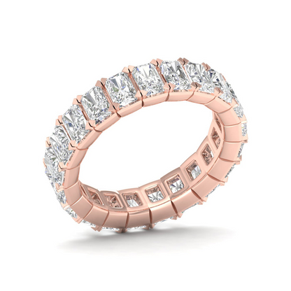 5 CTW Emerald Eternity Lab Grown Diamond Wedding Band