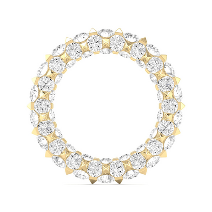 7 1/10 CTW Eternal Micro Prong Eternity Lab Grown Diamond  Wedding Band