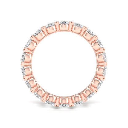 5 CTW Oval Eternity Lab Grown Diamond Wedding Band