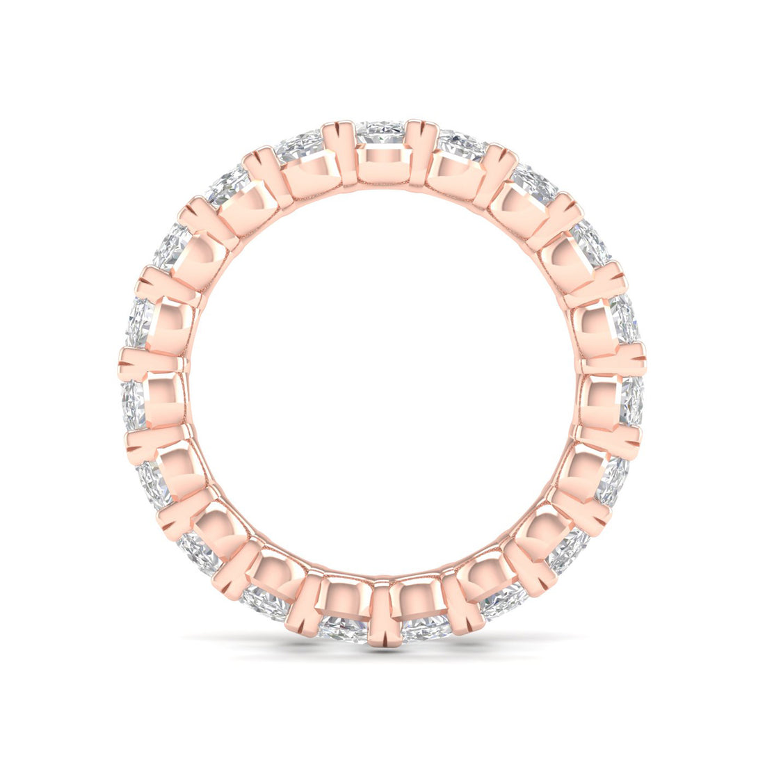 4 CTW Oval Eternity Lab Grown Diamond Wedding Band