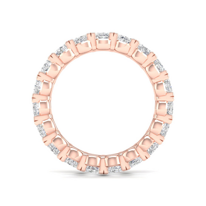 4 CTW Oval Eternity Lab Grown Diamond Wedding Band