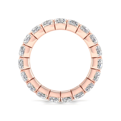 5 CTW Cushion Diamond Eternity Lab Grown Diamond Wedding Band