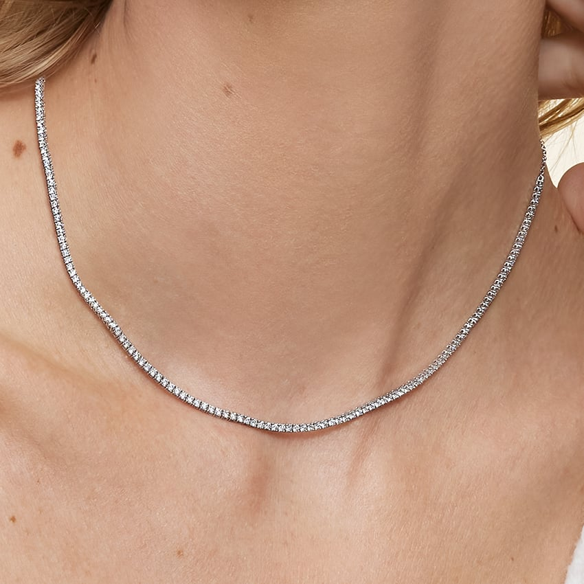 2 1/5 CTW Lab Grown Diamond Tennis Chain For Men Women