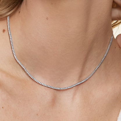 2 1/5 CTW Lab Grown Diamond Tennis Chain For Men Women