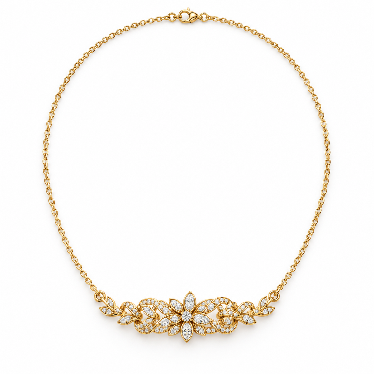 Woven Vine Necklace design rendering