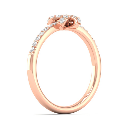 0.23Ctw Lab Grown Diamond Half Eternity Fashion Ring