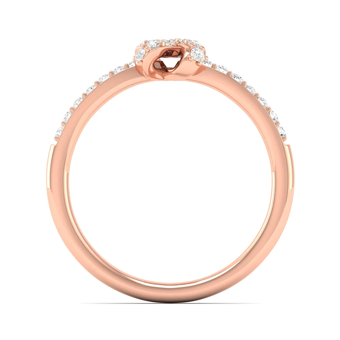 0.23Ctw Lab Grown Diamond Half Eternity Fashion Ring