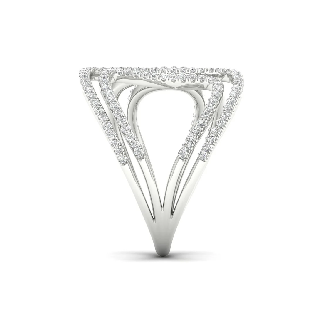 0.40Ctw Round  Lab Grown Diamond Cocktail Ring Band