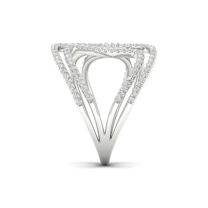0.40Ctw Round  Lab Grown Diamond Cocktail Ring Band