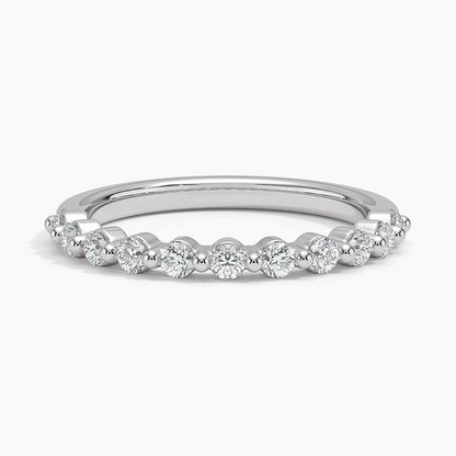 0.30 CTW Half Eternity Lab Grown Diamond 14k Gold Stacking Band