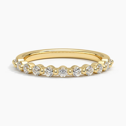 0.30 CTW Half Eternity Lab Grown Diamond 14k Gold Stacking Band