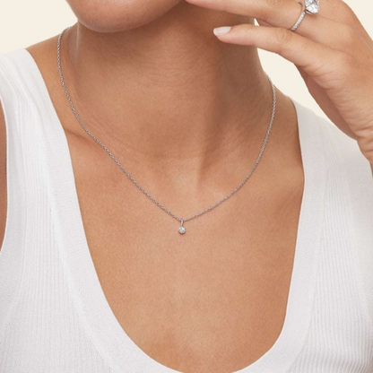 1/10 CTW Lab Grown Diamond Dewdrop Pendant