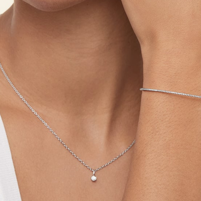 1/10 CTW Lab Grown Diamond Dewdrop Pendant