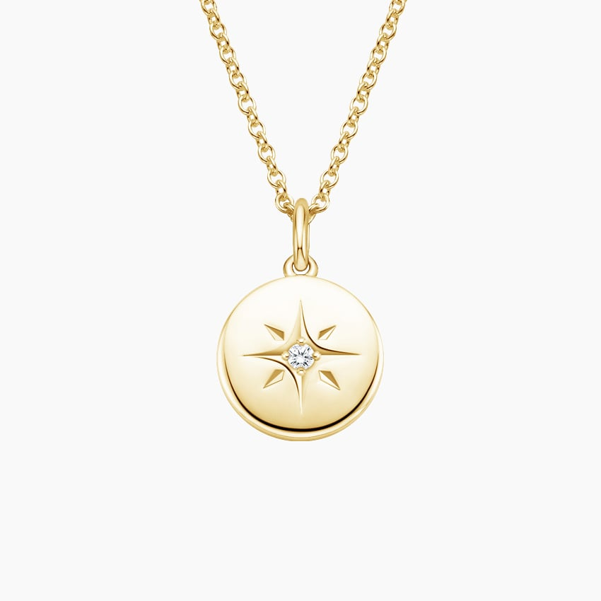 Lab Grown Diamond Custom North Star Pendant
