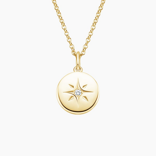 Lab Grown Diamond Custom North Star Pendant