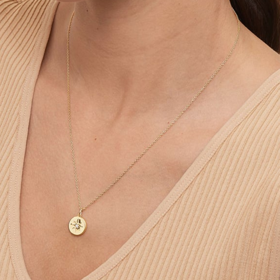 Lab Grown Diamond Custom North Star Pendant