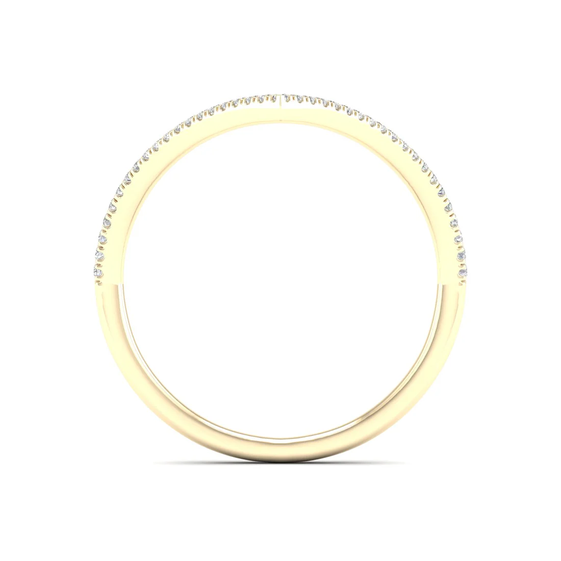 0.16Ctw Lab Grown Diamond Chevron Band