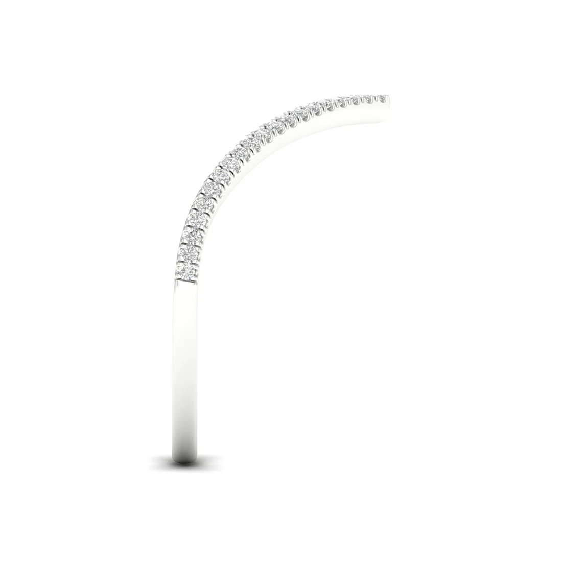 0.16Ctw Lab Grown Diamond Chevron Band