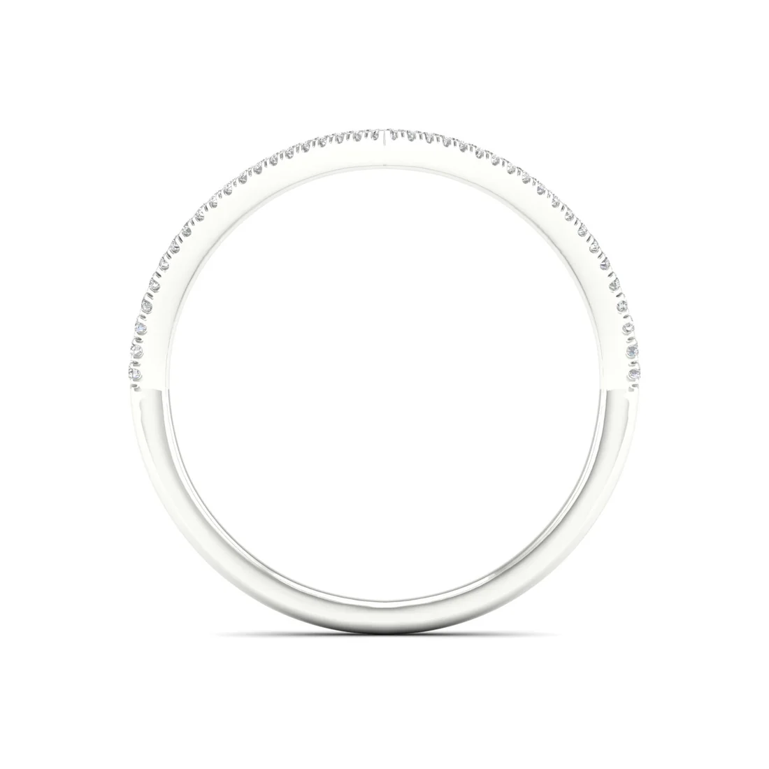 0.16Ctw Lab Grown Diamond Chevron Band