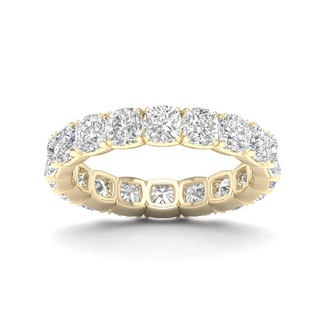 4 CTW Cushion Eternity Lab Grown Diamond Wedding Band