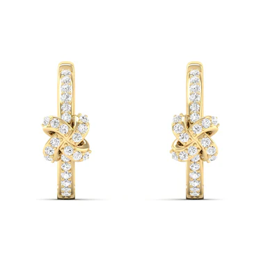 Au Noeud Ribbon Hoop Earrings