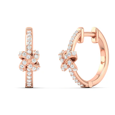 Au Noeud Ribbon Hoop Earrings