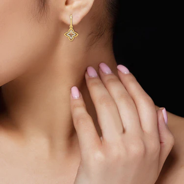 Venetian Princess Clover Drop Earrings