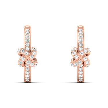 Au Noeud Ribbon Hoop Earrings