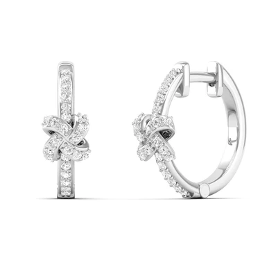 Au Noeud Ribbon Hoop Earrings