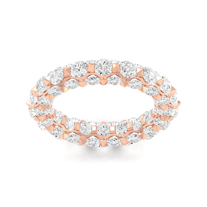 7 1/10 CTW Eternal Micro Prong Eternity Lab Grown Diamond  Wedding Band