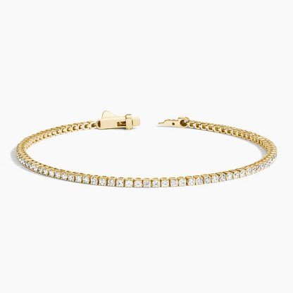 1.40 CTW 6.5inch Pettie Lab Grown diamond Tennis Bracelets