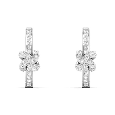 Au Noeud Ribbon Hoop Earrings