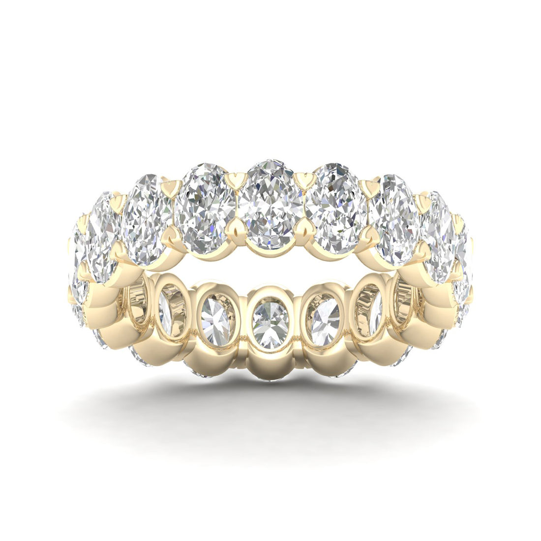 5 CTW Oval Eternity Lab Grown Diamond Wedding Band