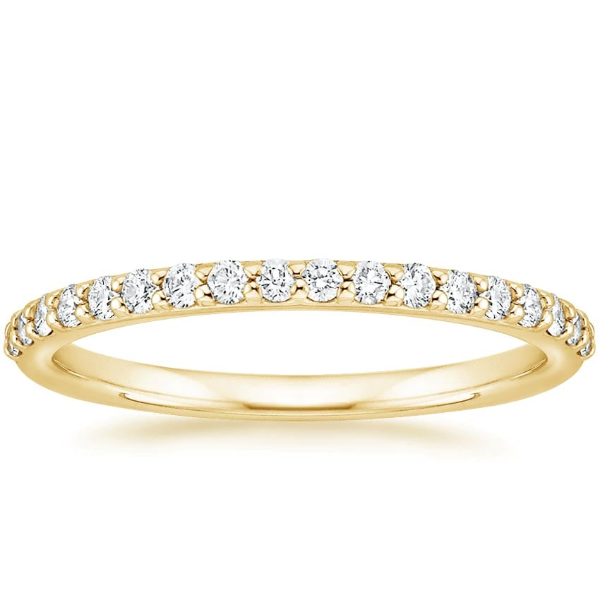 Round and Marquise Lab Grown Diamonds Three Stacking Wedding Bands