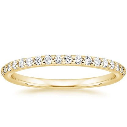 Round and Marquise Lab Grown Diamonds Three Stacking Wedding Bands