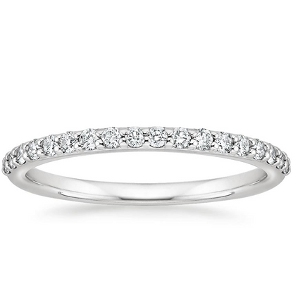 Round and Marquise Lab Grown Diamonds Three Stacking Wedding Bands