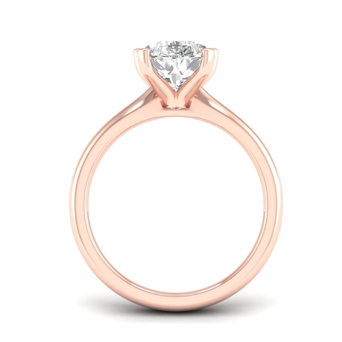 3 CT Antique Pear Lab Grown Diamond Solitaire Ring For Women