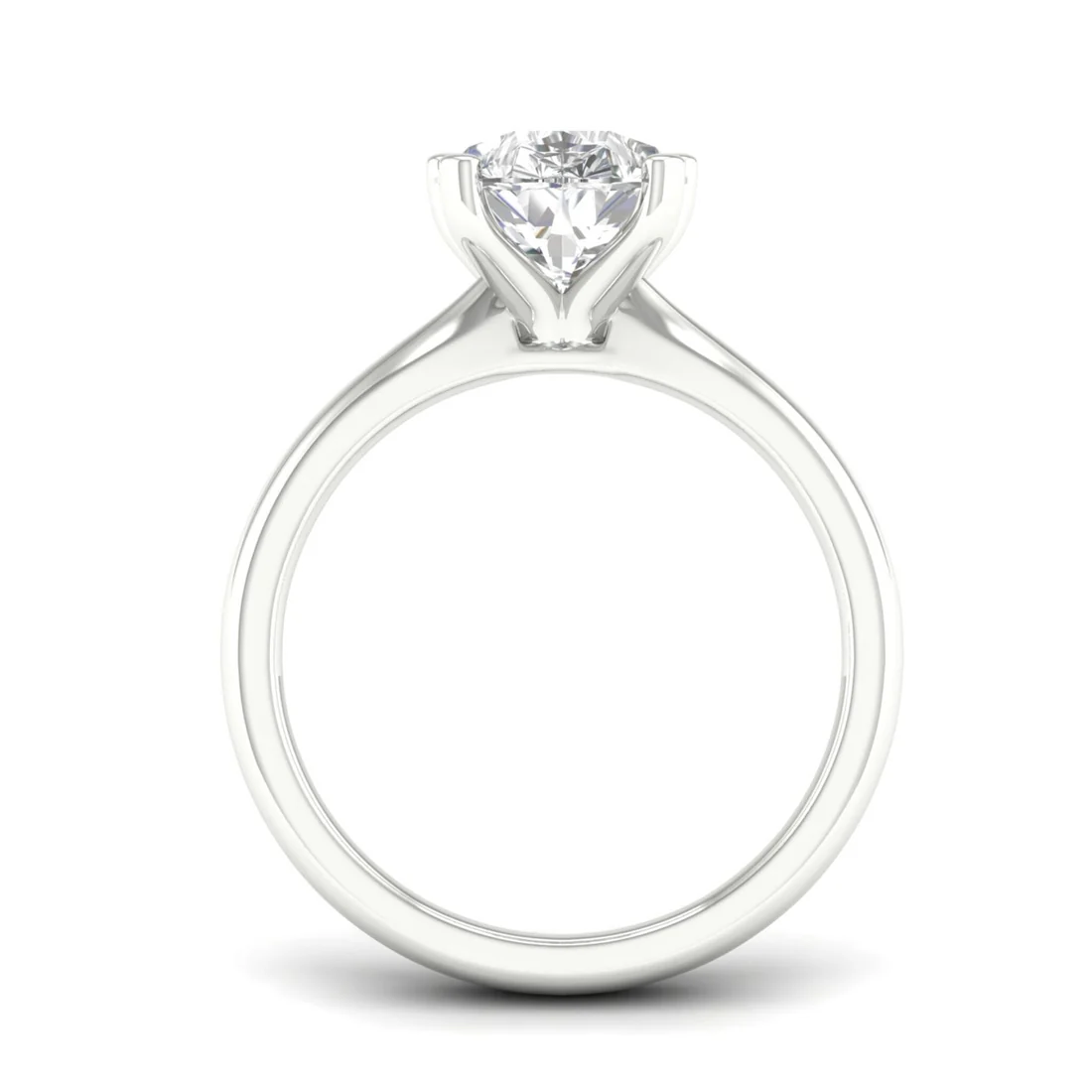 3 CT Antique Pear Lab Grown Diamond Solitaire Ring For Women
