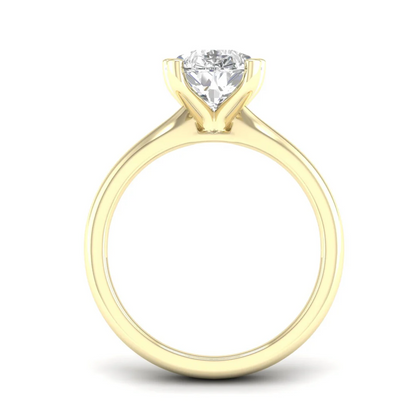 3 CT Antique Pear Lab Grown Diamond Solitaire Ring For Women