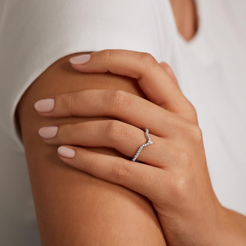 14k Yellow Gold Lab Grown Diamond Luxe Wedding Band Women